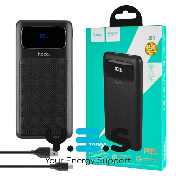 Повербанк/Power bank/УМБ 10000 mAh Hoco J81 Чорний