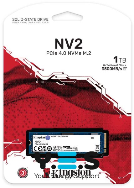 Kingston NV2 1 ТБ M.2 2280 NVMe PCIe 4.0 x4 (SNV2S/1000G)