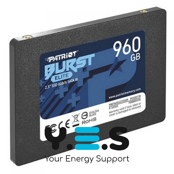 SSD 960GB Patriot Burst Elite 2.5" SATAIII TLC (PBE960GS25SSDR)