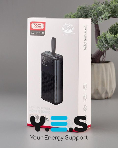 Портативний Powerbank XO PR199 (30000 mAh) чорний