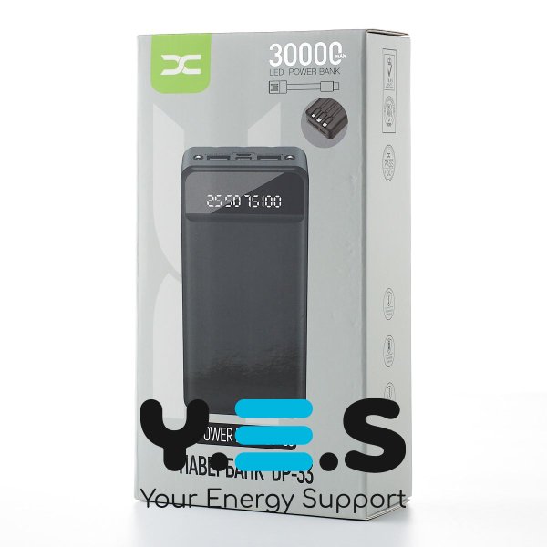 Повербанк/Power bank/УМБ 30000 mAh DC DP-33 Чорний