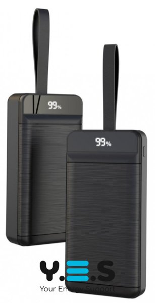 УМБ XO PR156 30000 mAh 20W PD+QC Чорний (6920680829323)