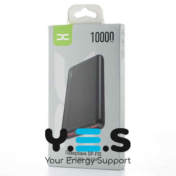 Повербанк/Power bank/УМБ 10000 mAh DC DP-F10 Чорний