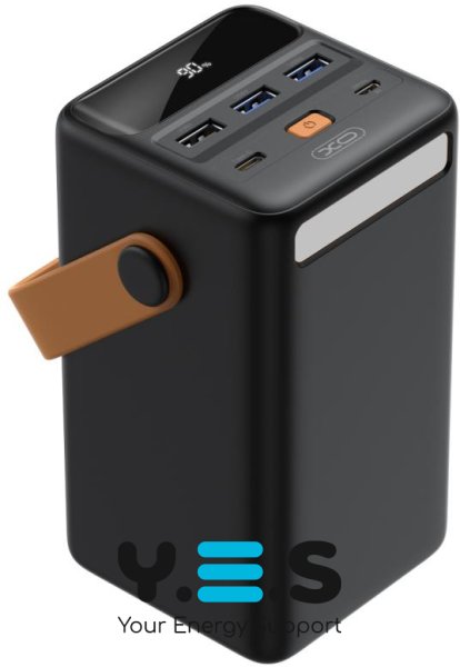 УМБ XO Power Bank 50000mAh PR168 LED Lamp QC&PD3.0 22.5W Black (101715)