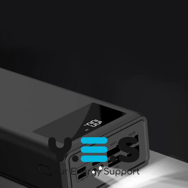 Додаткова батарея Power Bank з ліхтариком XO PR123 30000 mAh Black