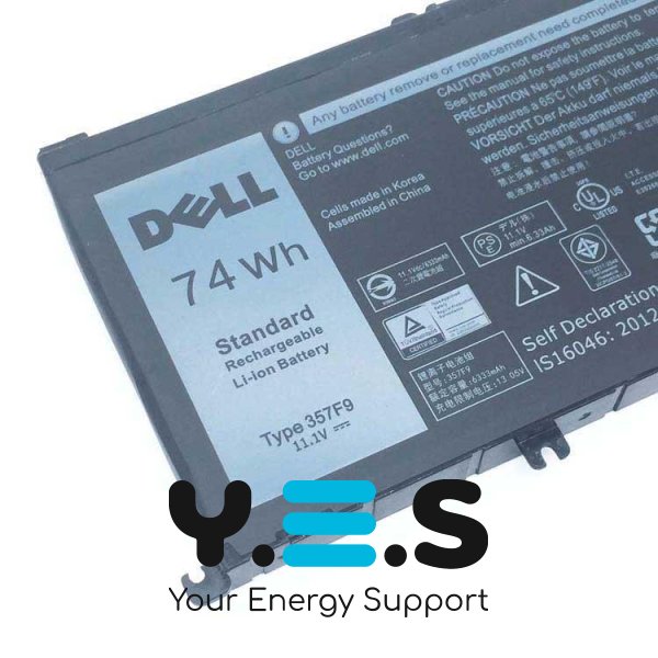Original 6333mAh 11.1V 357F9 акумулятор для DELL Inspiron 15 Gaming 5576 5577 7566 7567 7000 7557 7559 P65F P57F P65F001 P57F001