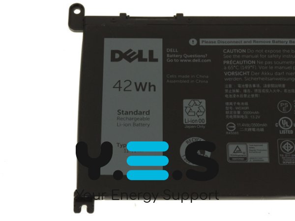 Original 3500mAh 11.4V WDX0R акумулятор для WDXOR Battery For DELL Latitude 3180 3189 3390 Vostro 14 5468 15 5568 Inspiron 13 5379 17 5767 5770