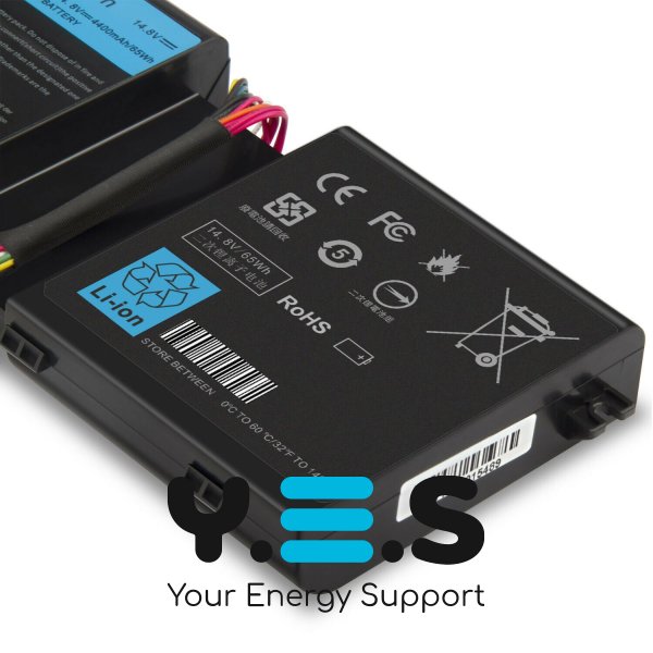 4400mAh 14.8V 2F8K3 акумулятор для Dell Alienware 17 R1 17X M17X-R5 Alienware 18 R1 18X M18X-R3 Series