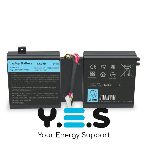 4400mAh 14.8V 2F8K3 акумулятор для Dell Alienware 17 R1 17X M17X-R5 Alienware 18 R1 18X M18X-R3 Series