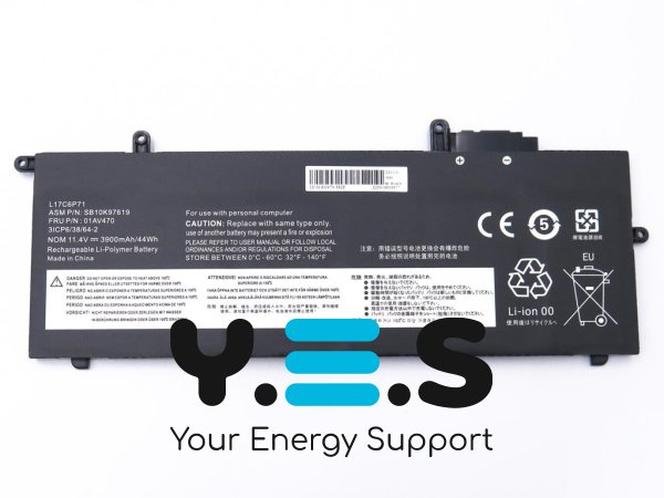 3900mAh 11.4V акумулятор для Lenovo ThinkPad X280 01AV470 01AV471 01AV472 01AV484 01AV485