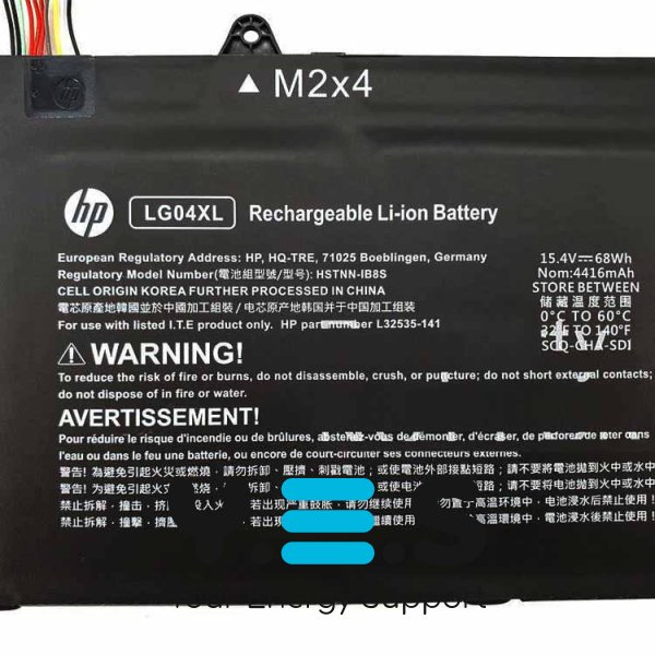 Original 4416mAh 15.4V LG04XL батарея для HP Pavilion 15-DK0015LA 15-CS1001LA 15-CS1002LA 15-CS1067TX CS1070TX L32654-005 HSTNN-IB8S