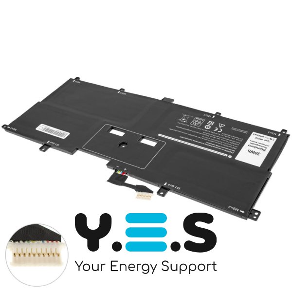 30Wh 7.6V NNF1C акумулятор для Dell XPS 13 9365 2-in-1 HMPFH NP0V3