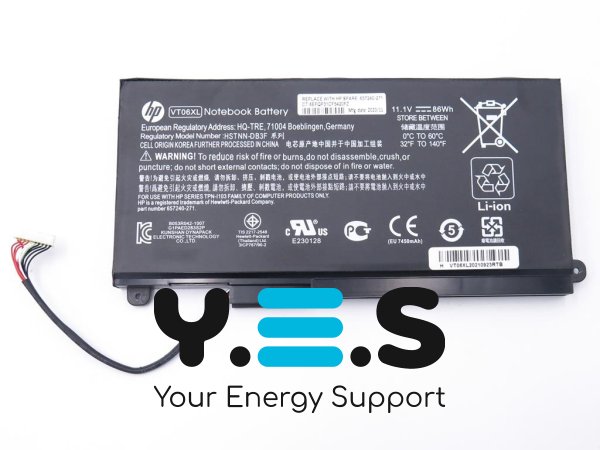86Wh 11.1V VT06XL батарея для HP HSTNN-DB3F HSTNN-IB3F TPN-I103 VT06 VT06086XL 657240-271 657503-001 65