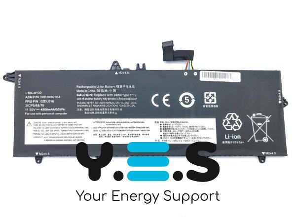 4800mAh 11.55V акумулятор для ThinkPad T490s T495S T14S Series L18L3PD1 L18M3PD1 L18M3PD2 SB10K97652
