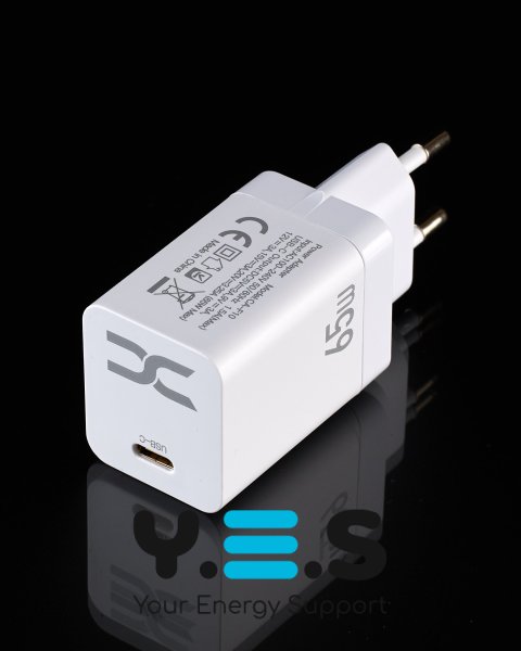 Мережевий зарядний пристрій DC PD/65W (CA-F10) білий