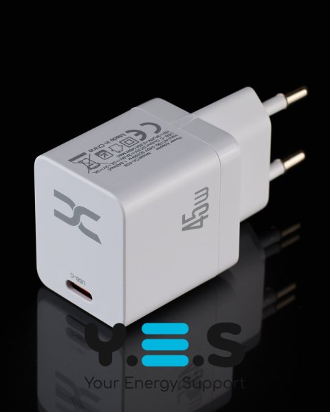 Мережевий зарядний пристрій DC 2в1 Lightning PD/45W (CA-F09) білий