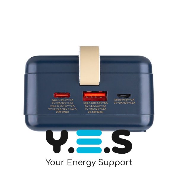 Универсальная мобильная батарея Remax RPP-506 Noah Series 20W+22.5W PD+QC Fast Charging, 30000mAh, Blue