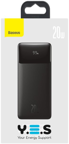 Power bank Baseus Bipow Digital Display , 20000mAh, 20W, Чорний PPBD050501