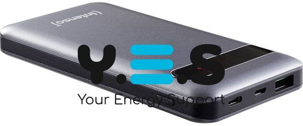Power bank  Intenso PD10000 10000mAh, PD 18W, USB-C, USB-A QC 3.0 (7332330) Сірий PB930388