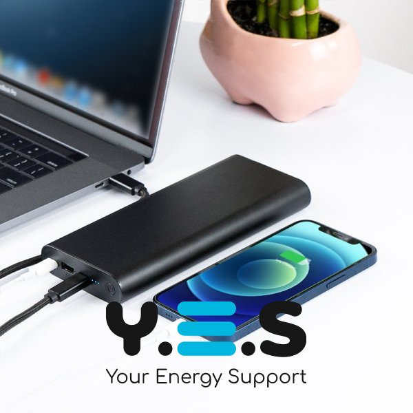 Power bank PowerPlant 26800mAh, PD 100W, 2xUSB-C, USB-A QC3.0 PB930470