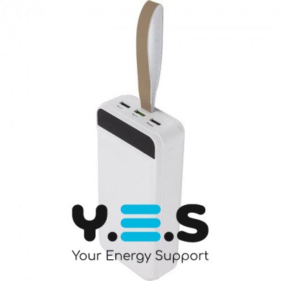 Power bank PowerPlant 36000mAh, PD 20W, USB-C, 3xUSB, Lightning PB930166