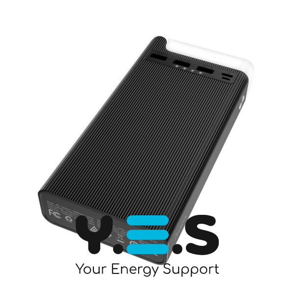 Power bank Hoco J62 30000 mAh з настольною лампою чорний