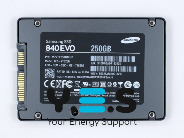 Накопичувач SSD 2.5' Samsung 840 EVO MZ-7TE250BW 250GB SATA III