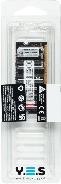 Оперативна пам'ять So-DIMM DDR4 16Gb 3200Mhz Kingston Fury 16384MB PC4-25600 Impact Black (KF432S20IB/16) 1.2V