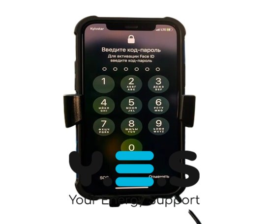 Автотримач JPD-1801/Q71T з бездротовою зарядкою черный