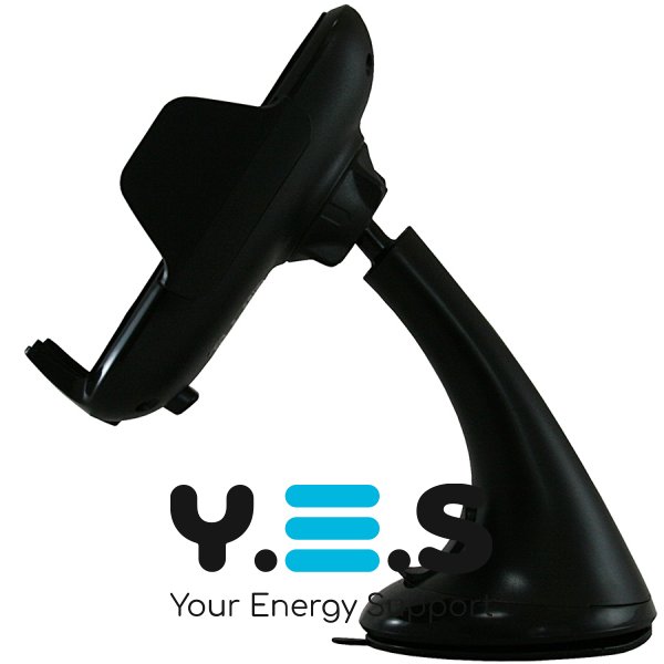 Автотримач QI-8001/JPD-Q68 з бездротовою зарядкою черный