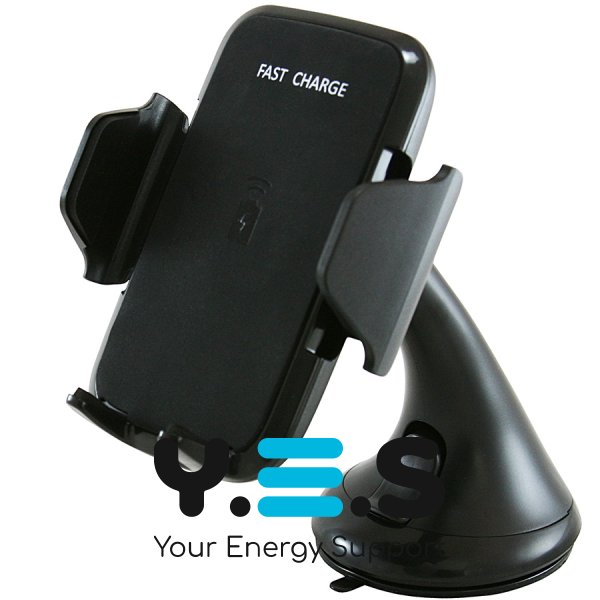 Автотримач QI-8001/JPD-Q68 з бездротовою зарядкою черный