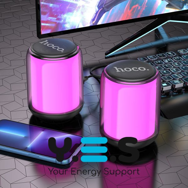 Bluetooth Колонка Hoco BS56 Colorful 2in1 Black