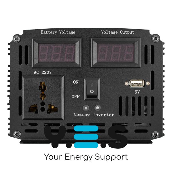 Інвертор Belttt 1500W, 12V, 15A (пікова потужність 3000W) модифікована синусоїда, з функцією зарядки