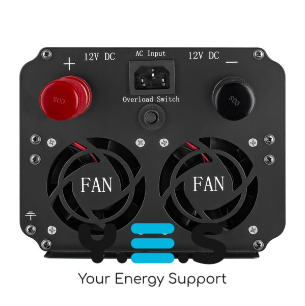 Інвертор Belttt 3000W, 12V, 25A (пікова потужність 6000W) модифікована синусоїда, з функцією зарядки