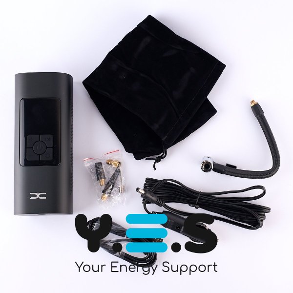 Портативний компресор для автомобіля DC CZ012 (6000 mAh) чорний