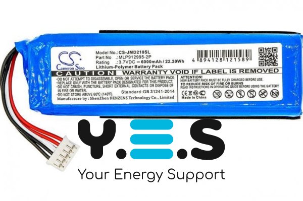 6000mAh Cameron Sino батарея MLP912995-2P (CS-JMD210SL)  для JBL Charge 2 Plus