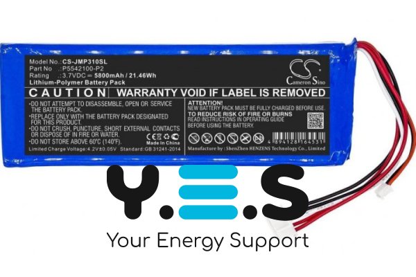 5800mAh Cameron Sino батарея P5542100-P2 (CS-JMP310SL) для JBL Pulse 3 Version 2