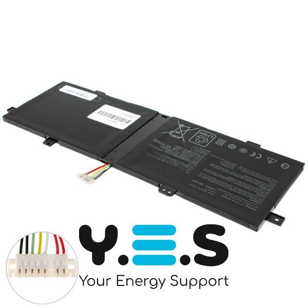 6100mAh 47Wh 7.7V батарея C21N1833 для ASUS Zenbook: UX431FA, UX431FN 0B200-03340000