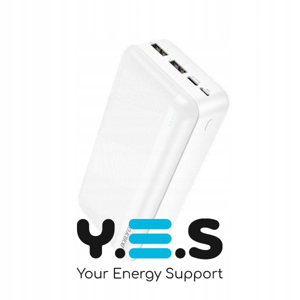 Портативний зарядний пристрій Power Bank BOROFONE BJ27B 30 000 mAh Білий