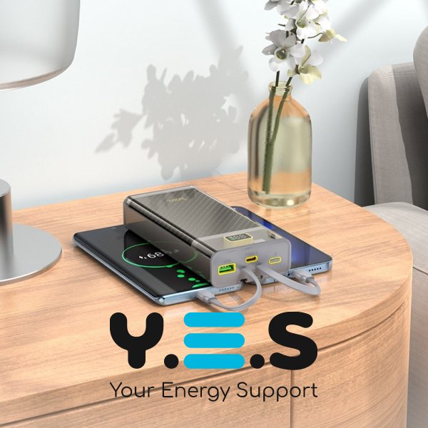 УМБ (павербанк) Power bank Hoco J104A 20000mAh 22.5W сірий