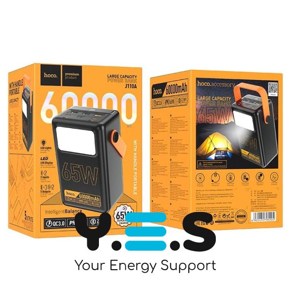 Повер банк HOCO Powerful PD65W power bank J110A 60000mAh