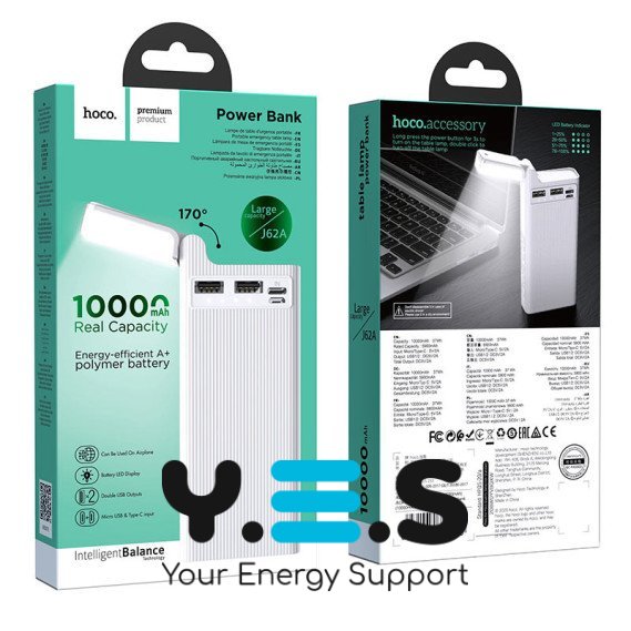 Портативний зарядний пристрій Power Bank Hoco J62A Jove 10000 mAh (Білий)