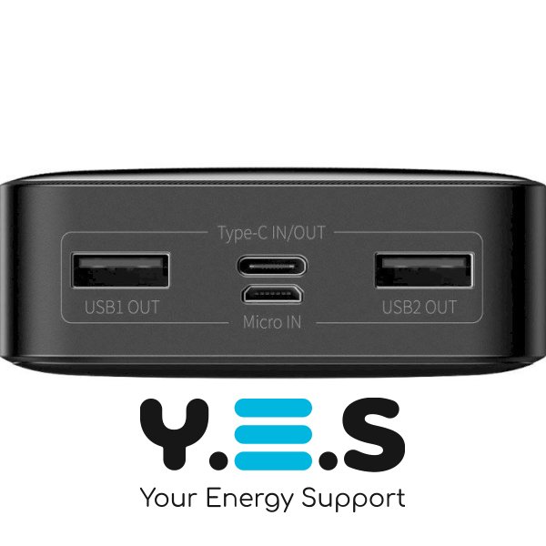 Оригінальний павербанк Baseus Power Bank Bipow Digital Display 15W 20000mAh Black (PPBD20, PPDML-J01)