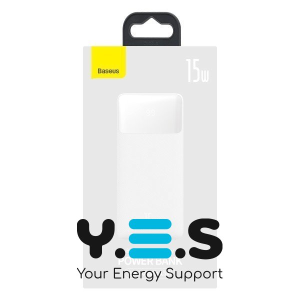 Портативна батарея Baseus Bipow Digital Display Power bank 20000mAh 15W PPDML-J02 White