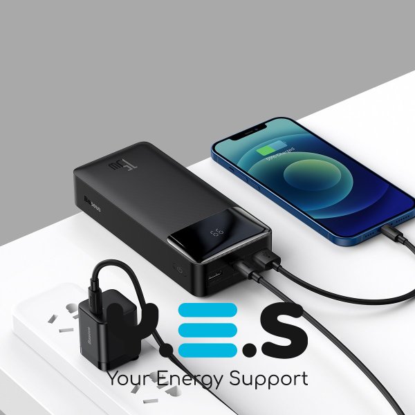 УМБ Baseus Bipow 30000 mAh 15W Black (PPDML-K01/PPBD050201)