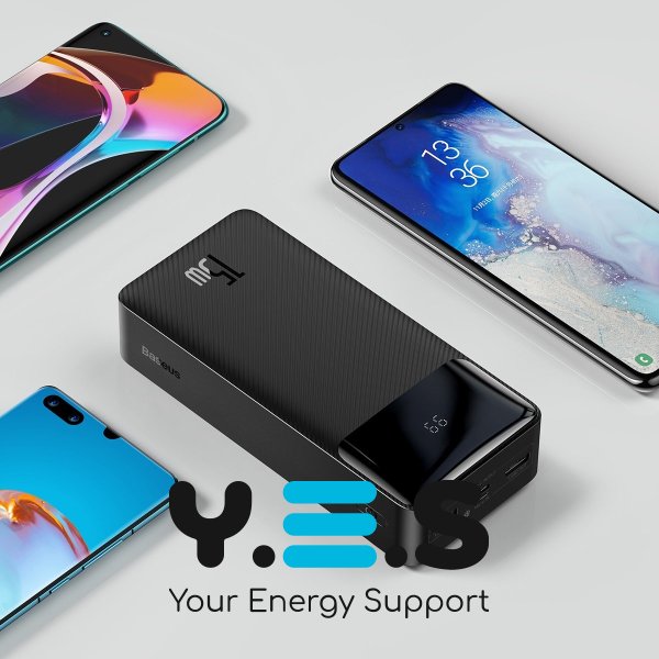 УМБ Baseus Bipow 30000 mAh 15W Black (PPDML-K01/PPBD050201)