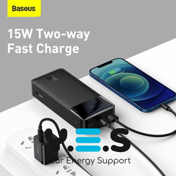 УМБ Baseus Bipow 30000 mAh 15W Black (PPDML-K01/PPBD050201)