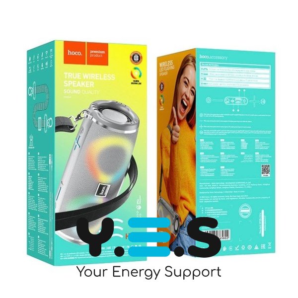 Портативна Bluetooth 5.0 бездротова колонка HOCO HC12 Sports BT speaker Grey