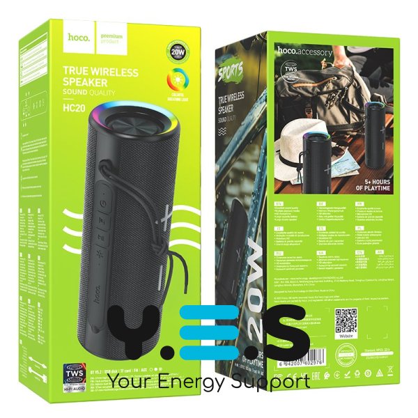 Портативна Bluetooth колонка Hoco HC20 Luster sports BT speaker Obsidian Black