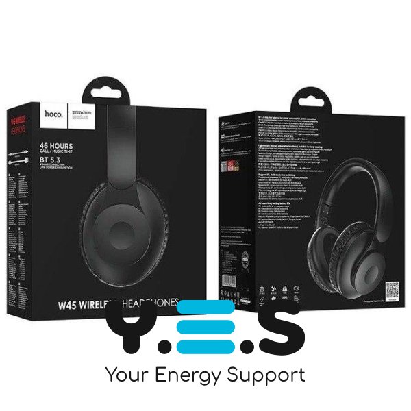 Бездротові Bluetooth-навушники для ПК HOCO W45 (Bluetooth 5.3, монітори) Black